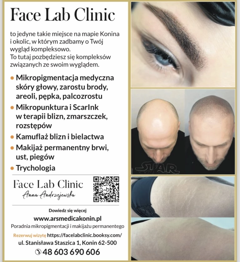 Face Lab Clinic Anna Andrzejewska - Mikropigmentacja, trychologia, terapia blizn