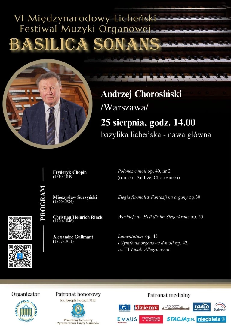 Koncert organowy Andrzeja Chorosińskiego