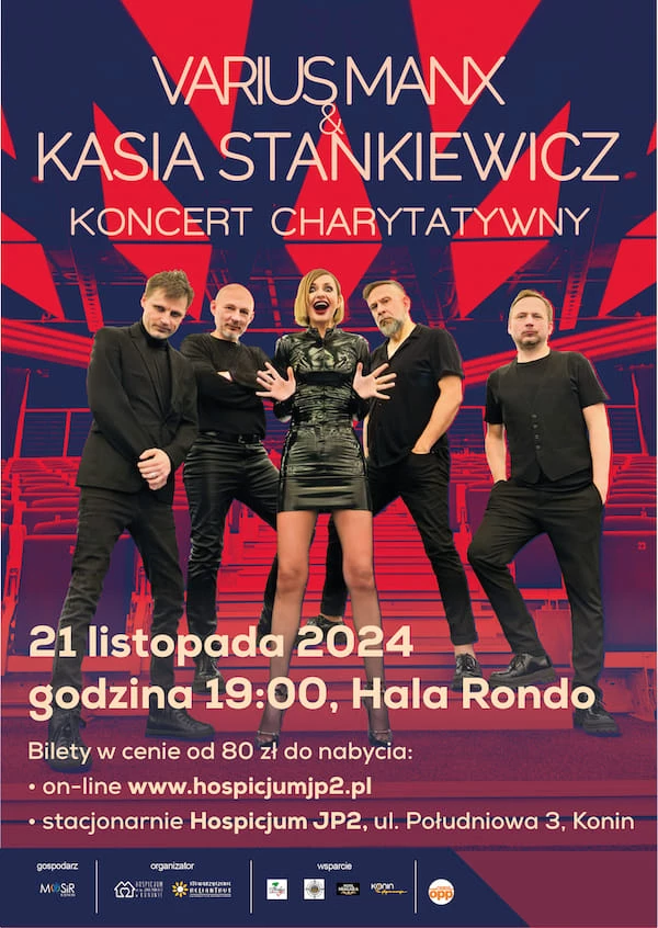 Varius Manx & Kasia Stankiewicz - koncert charytatywny z okazji 15-lecia Konińskiego Hospicjum