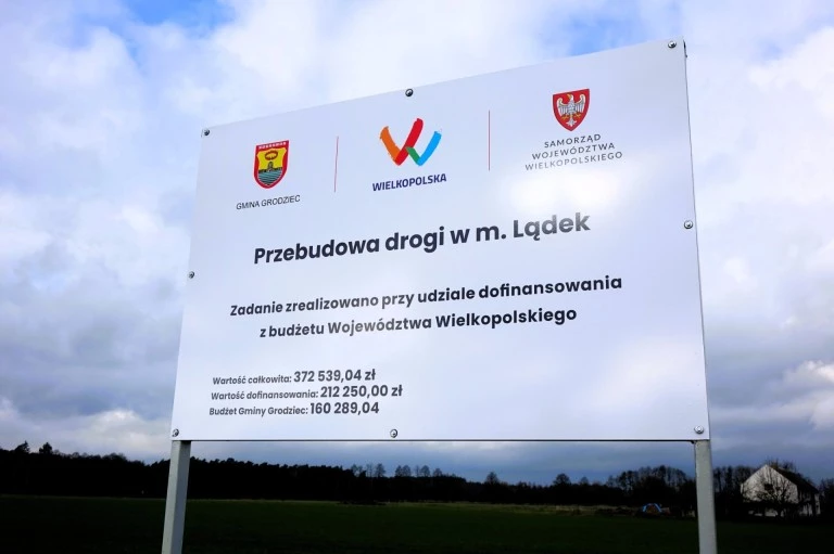 Zakończono przebudowę drogi w miejscowości Lądek