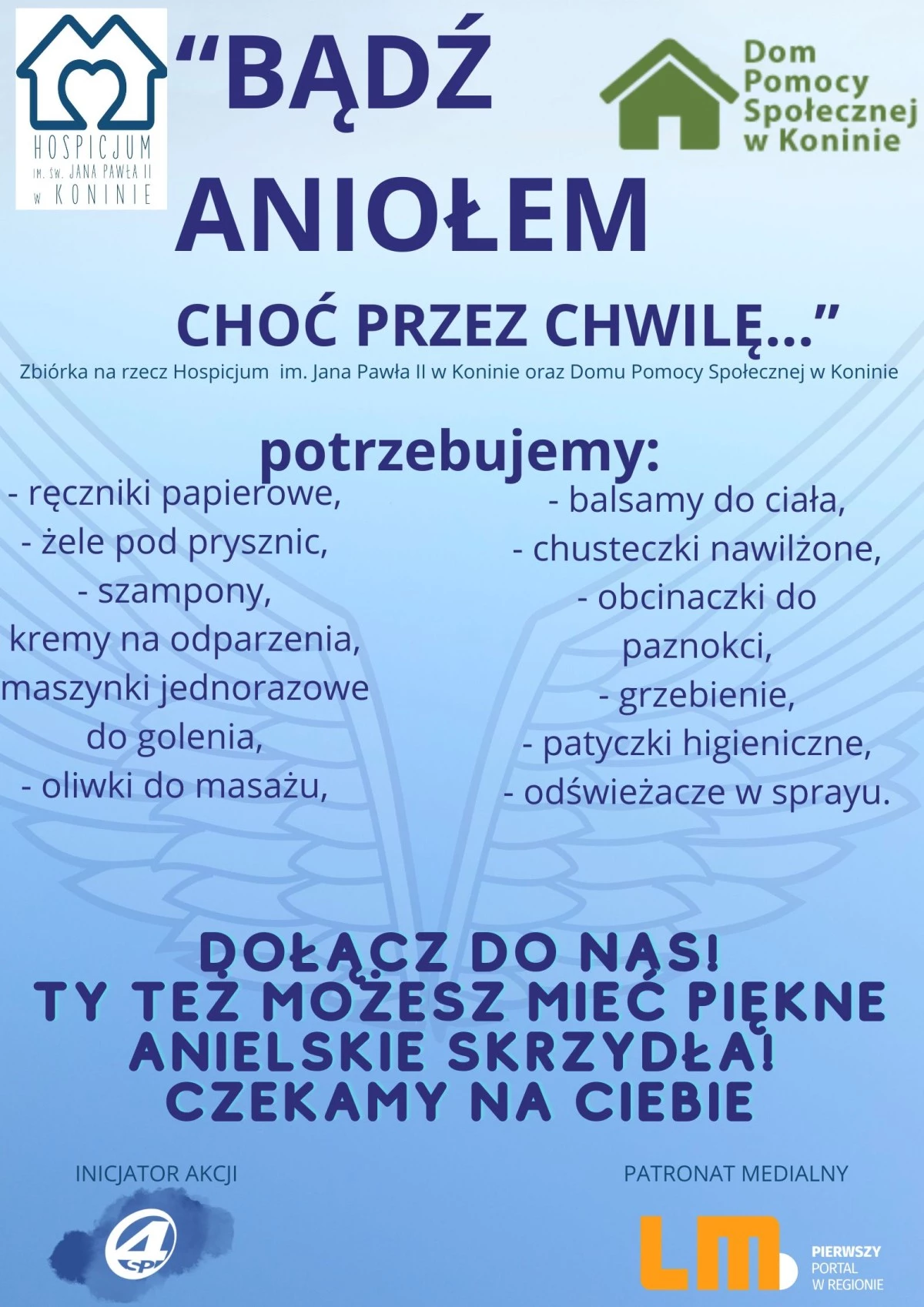 Bądź Aniołem, choć przez chwilę. Dzieci i młodzież wspierają potrzebujących