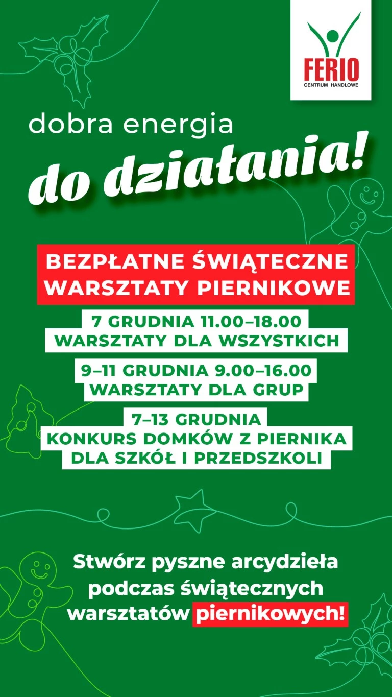 Świąteczna Piernikowa Kraina w Ferio Konin