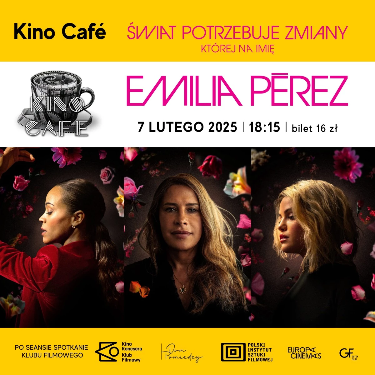 „Emilia Pérez” w Kinie Konesera + komentarz Łukasza Maciejewskiego i dyskusja po filmie (Kino Café)