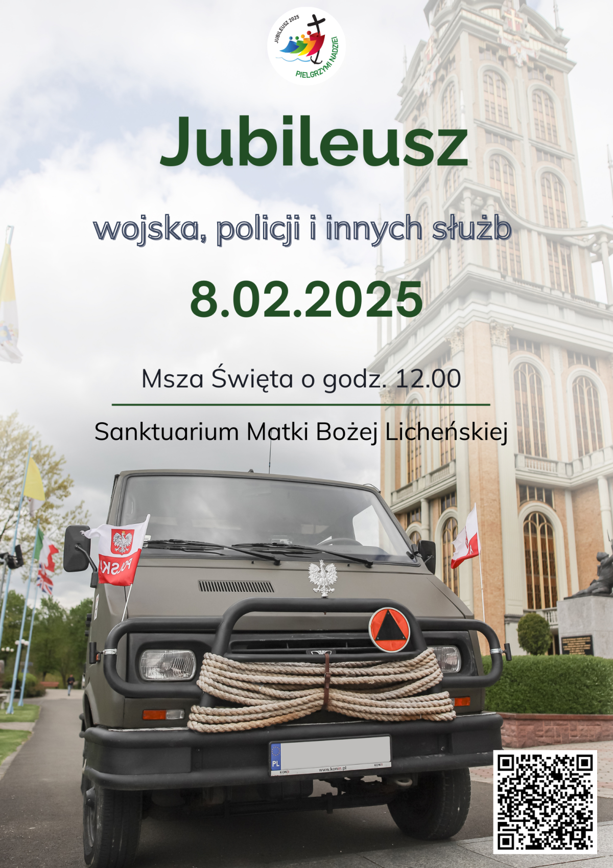 Jubileusz wojska, policji i służb mundurowych, z okazji Roku Jubileuszowego w licheńskim sanktuarium