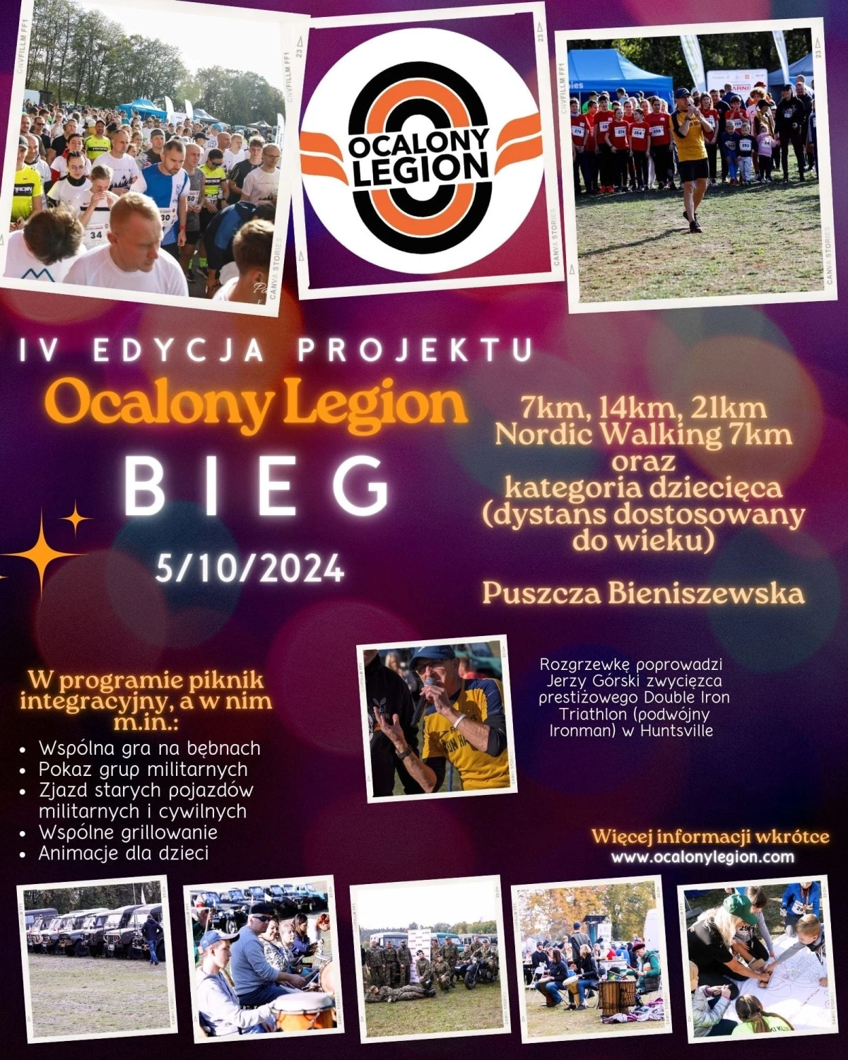 IV edycja projektu "Ocalony Legion" - Bieg oraz Nordic Walking