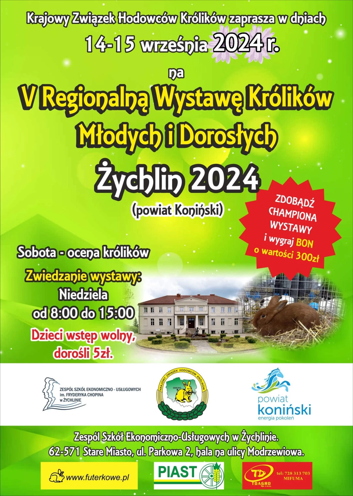 V Regionalna Wystawa Królików Młodych i Dorosłych