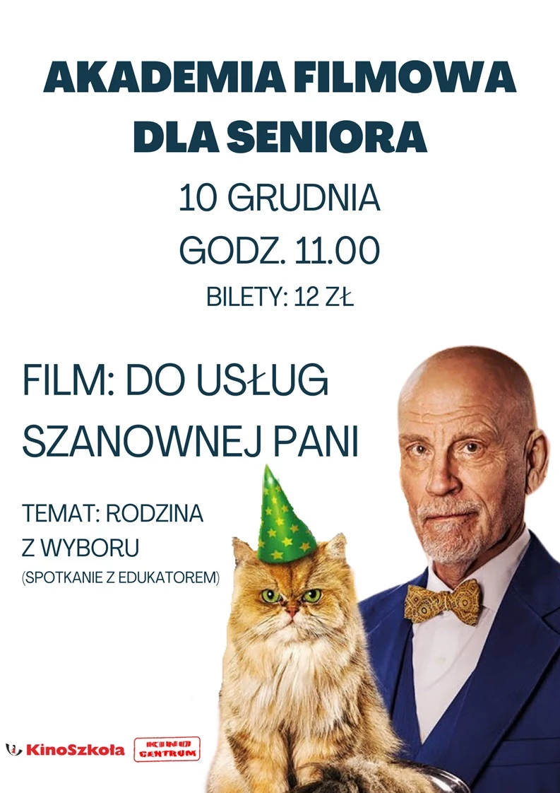 Akademia filmowa dla Seniorów- Do usług szanownej Pani