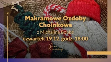 Makramowe ozdoby choinkowe