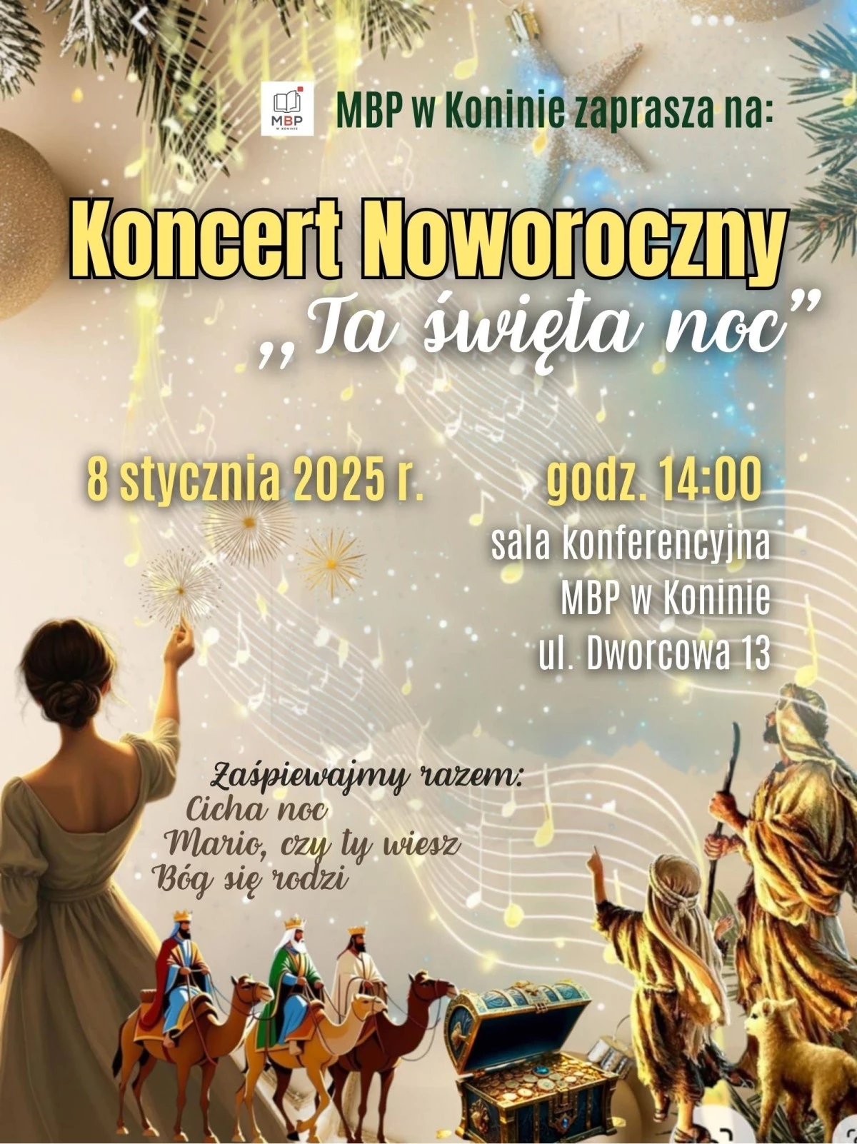 "Ta święta noc" - Koncert Noworoczny w bibliotece