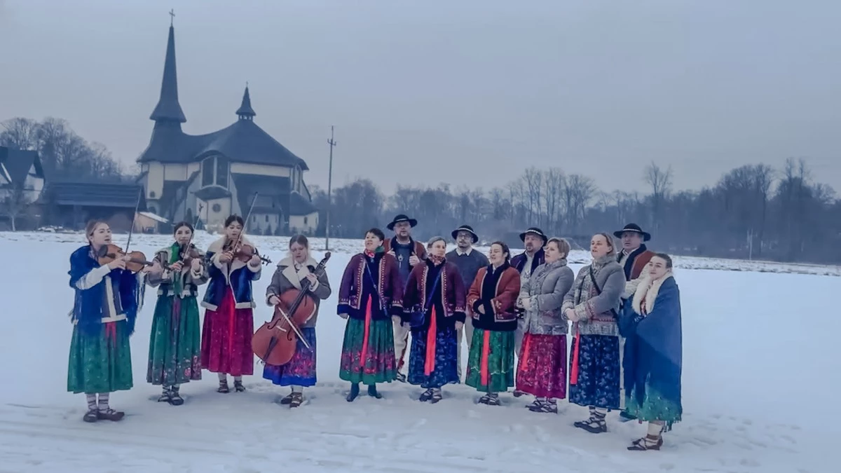 Zespół „Słopniczanie” na zakończenie okresu kolędowania w licheńskim sanktuarium